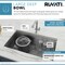 Ruvati 32" Workstation Ledge Tight Radius Undermnt 16Ga Kitchen Sink Sgl Bowl RVH8301 - alternate 5